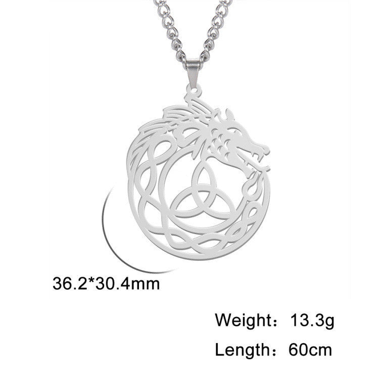 Trinity Knot Dragon Pendant