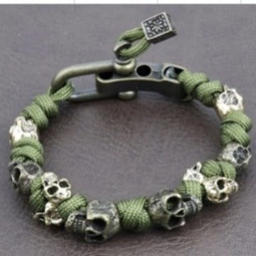 Skullbind Woven Warrior Bracelet