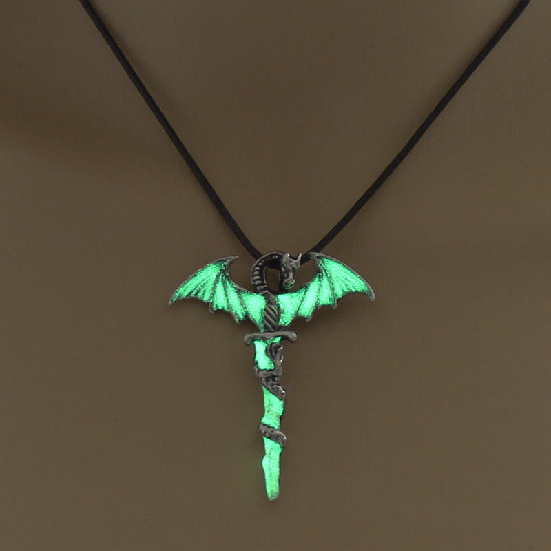 Glowfang Dragonblade Necklace