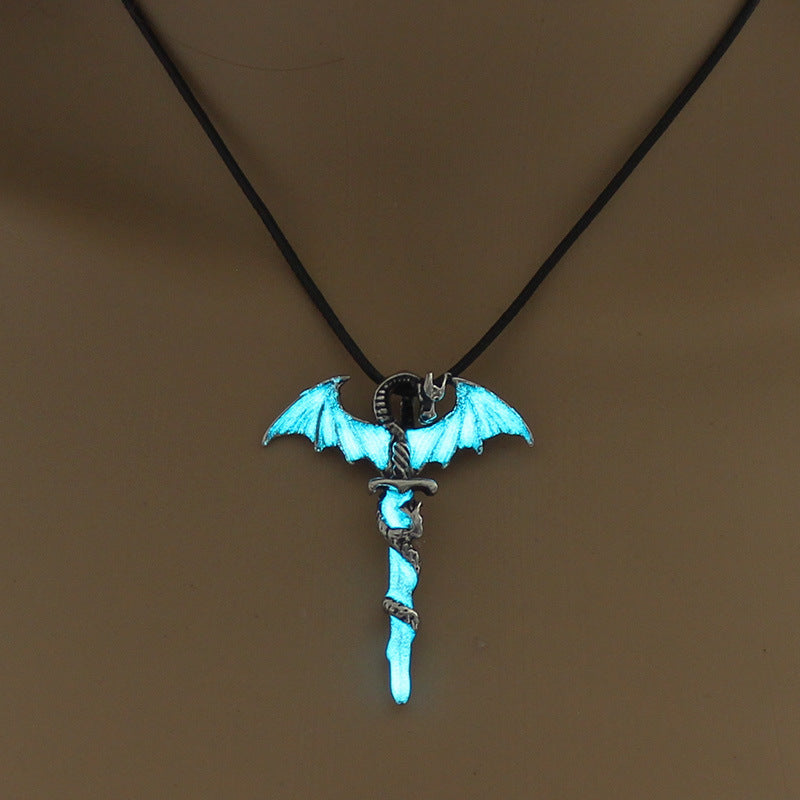 Glowfang Dragonblade Necklace