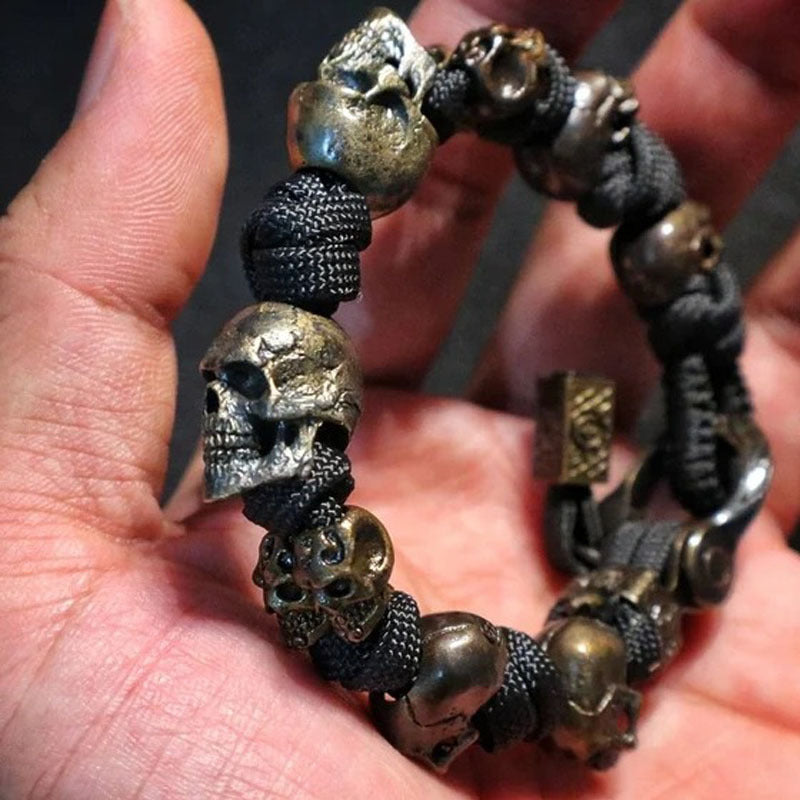 Skullbind Woven Warrior Bracelet