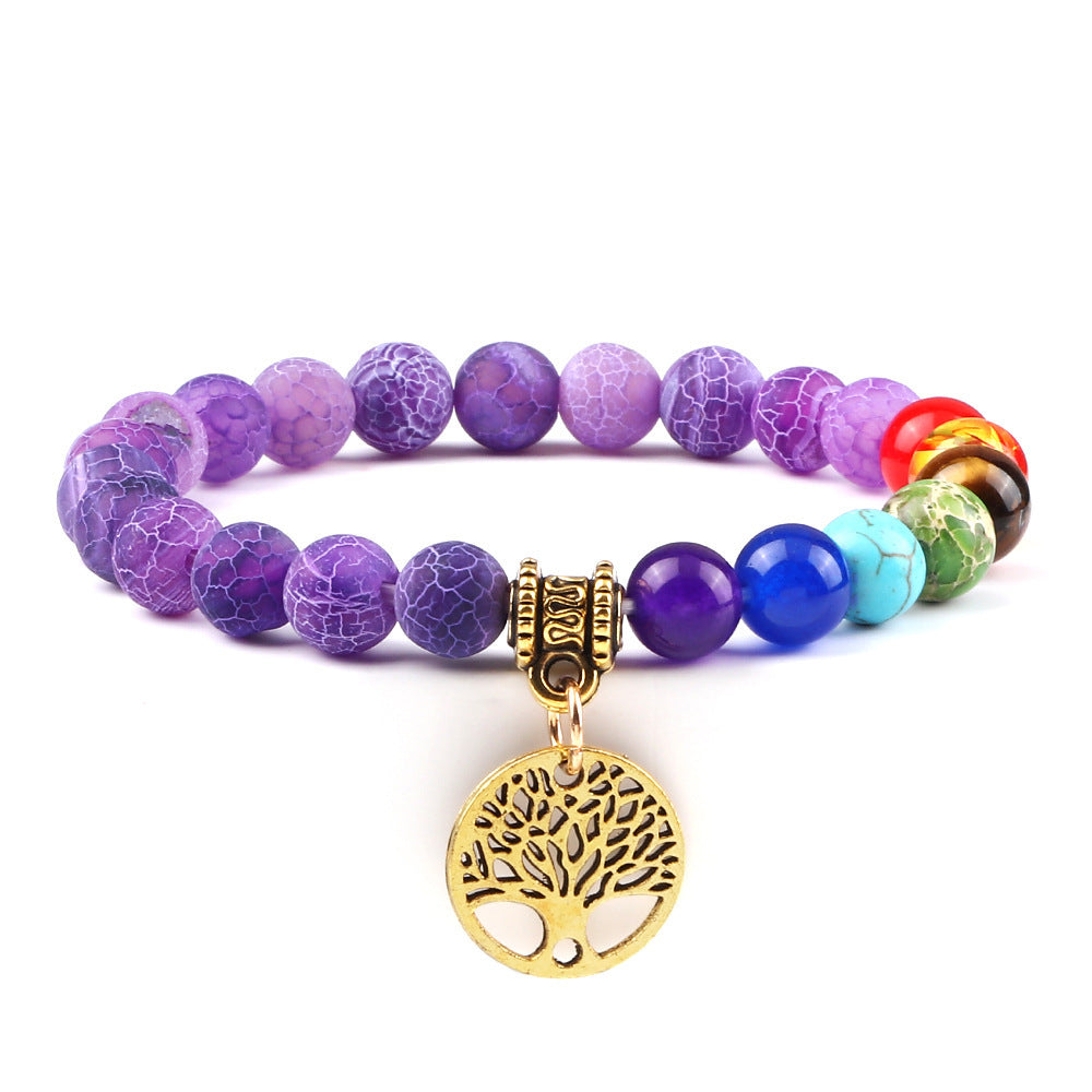 Sacred Balance Tree of Life 7 Chakra Bracelet