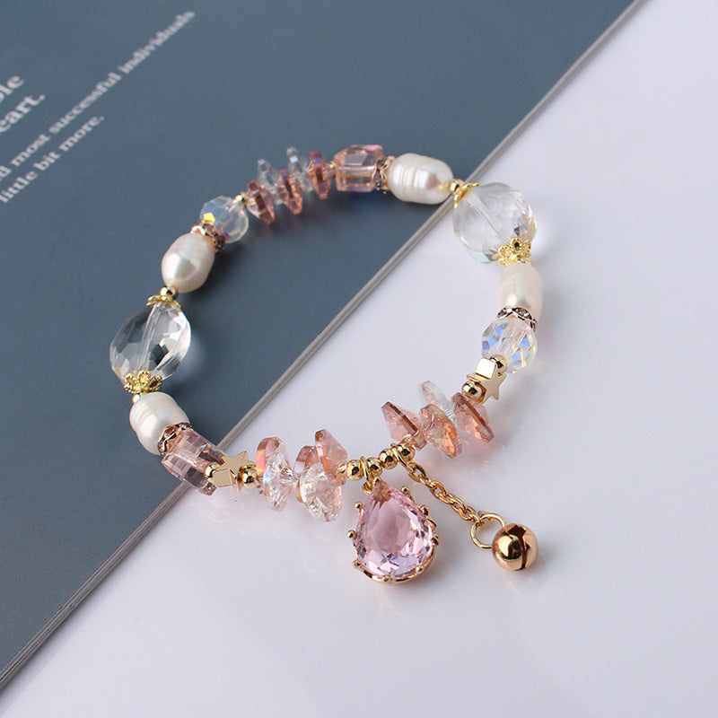 Emerald Radiance Pearl Crystal Bracelet