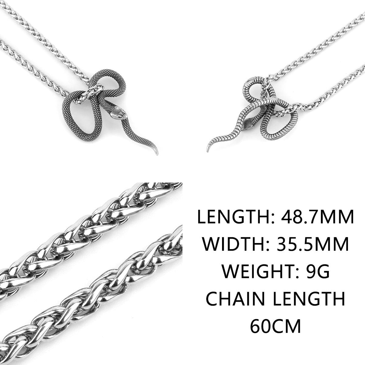 Jörmungandr’s Eternal Coil Necklace