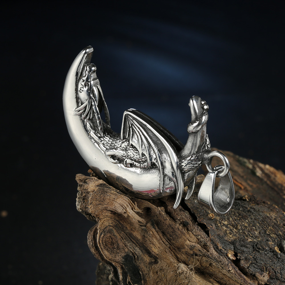 Eternal Dragon Moon Necklace