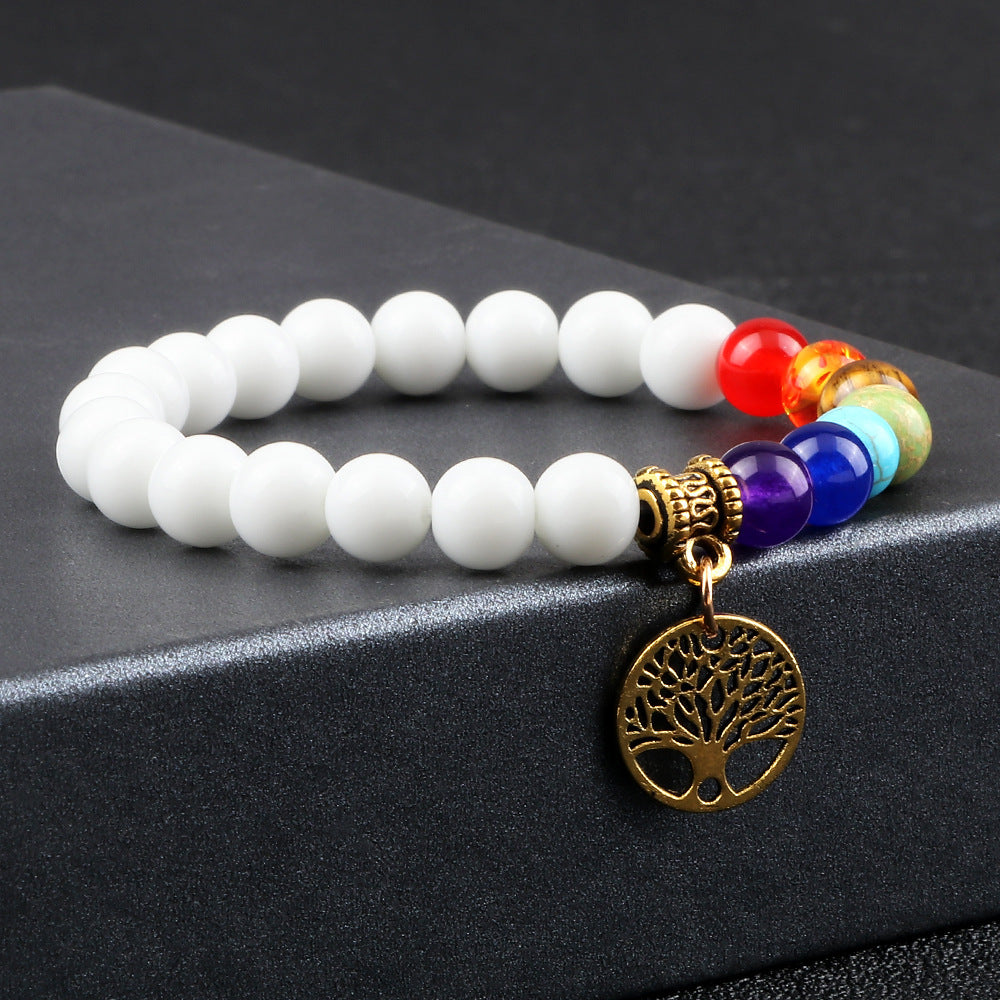 Sacred Balance Tree of Life 7 Chakra Bracelet