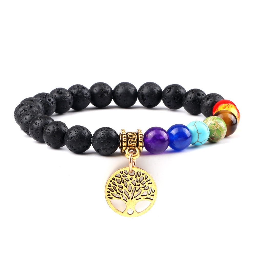 Sacred Balance Tree of Life 7 Chakra Bracelet