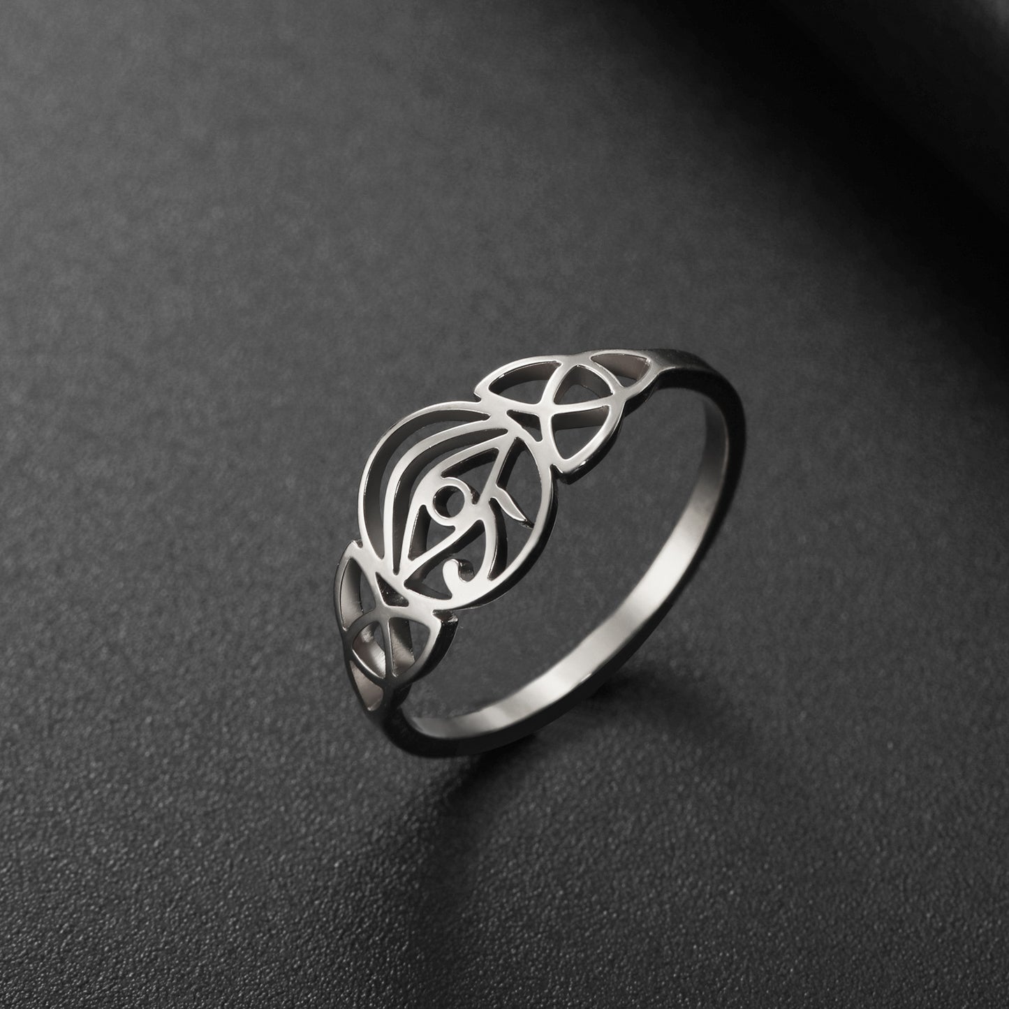 Celtic Eye of Horus Ring