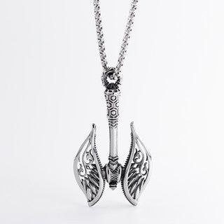 Valkyrie’s Winged Axe Necklace