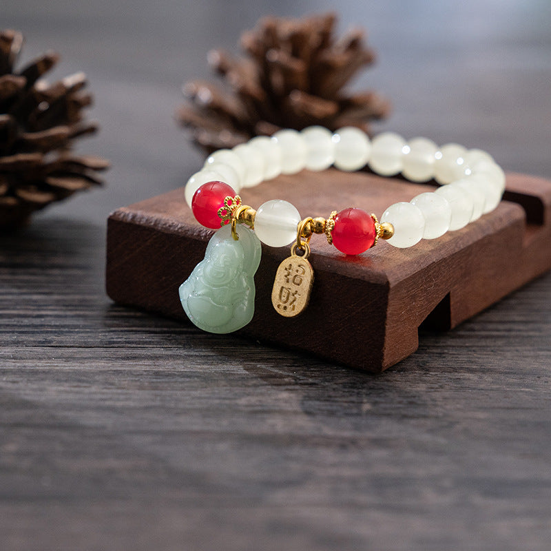 Jade Bliss Buddha Protection Bracelet