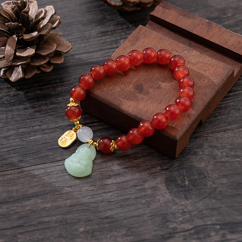 Jade Bliss Buddha Protection Bracelet