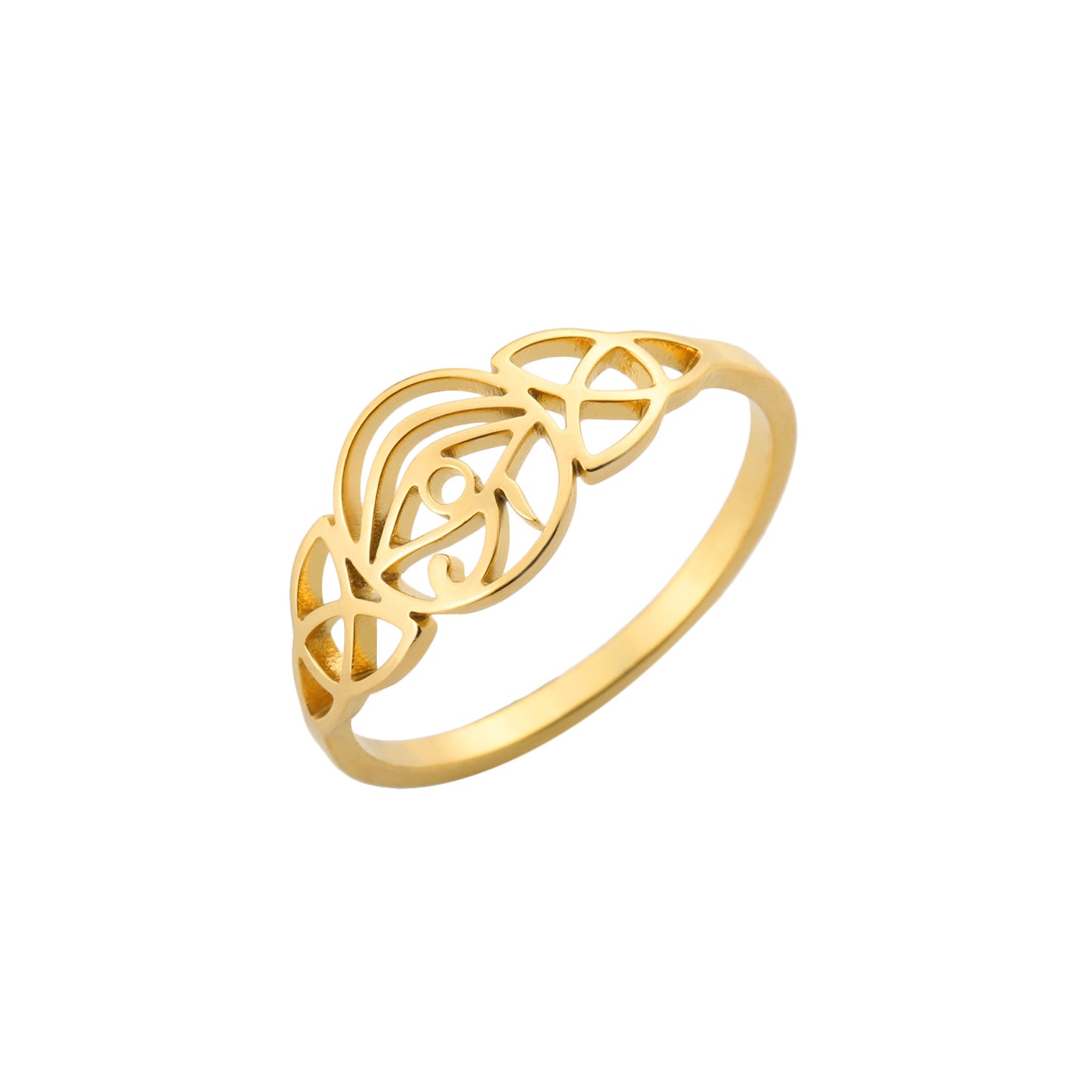 Celtic Eye of Horus Ring