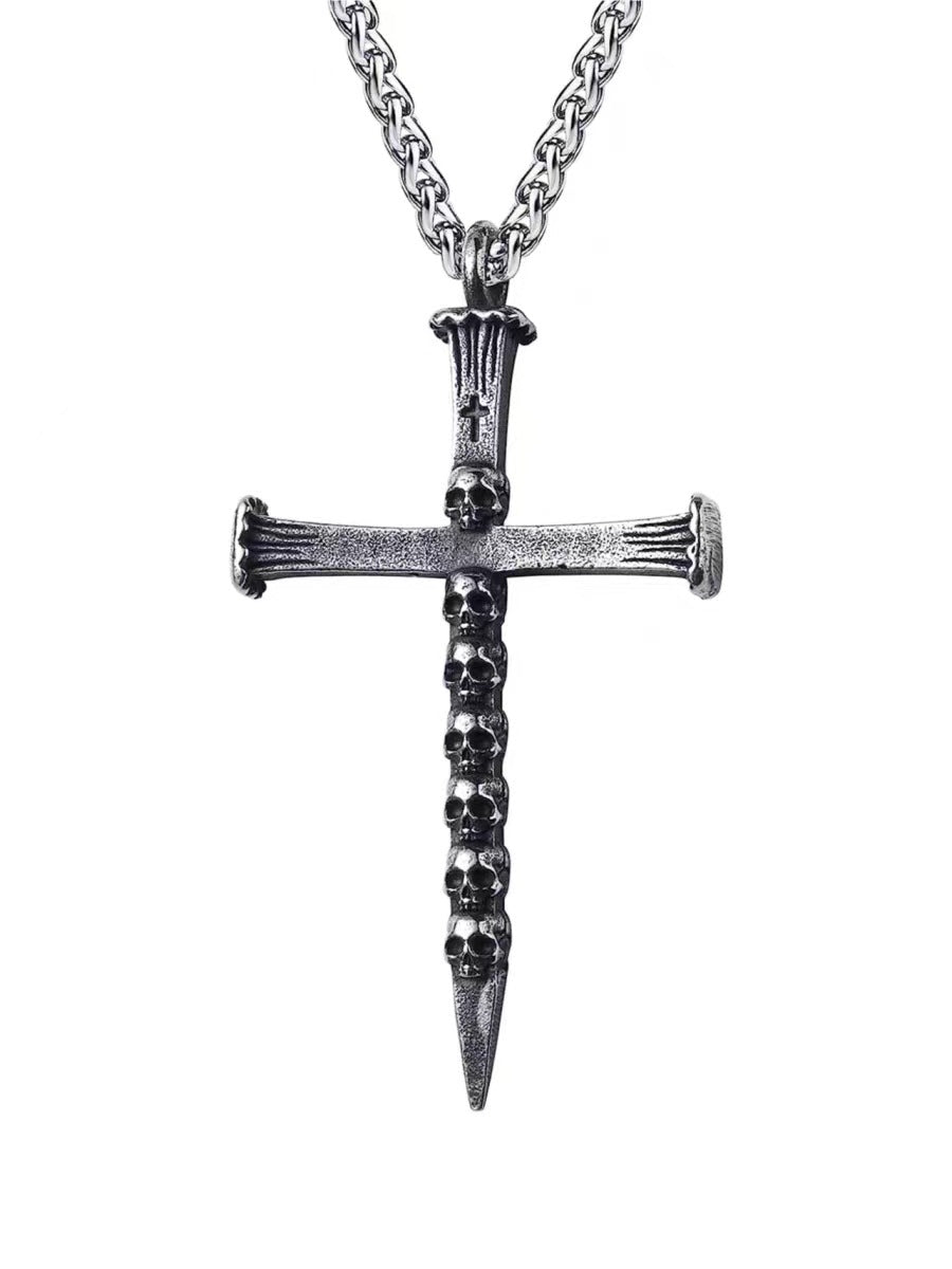 Skullblade Cross Necklace