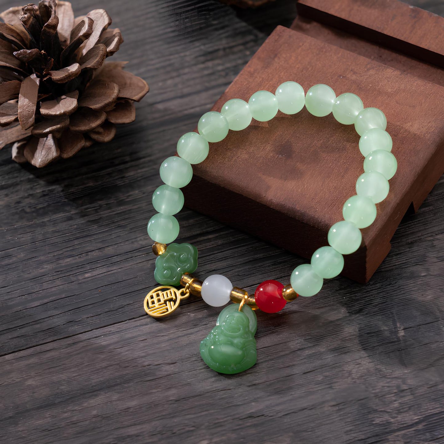 Jade Bliss Buddha Protection Bracelet