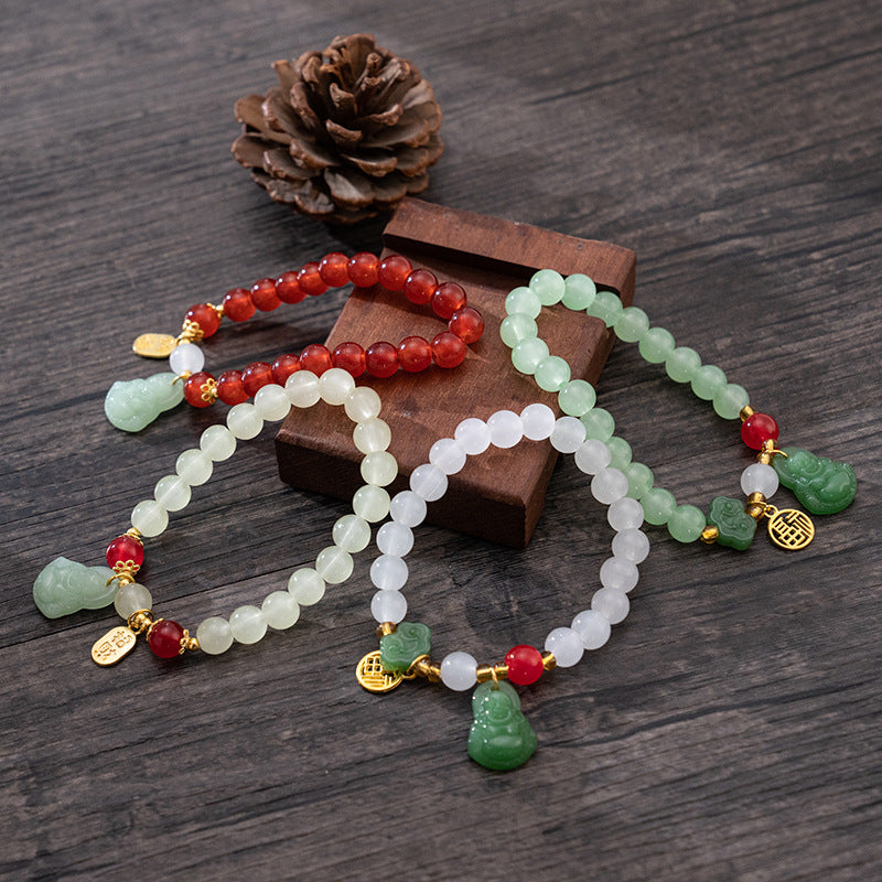 Jade Bliss Buddha Protection Bracelet