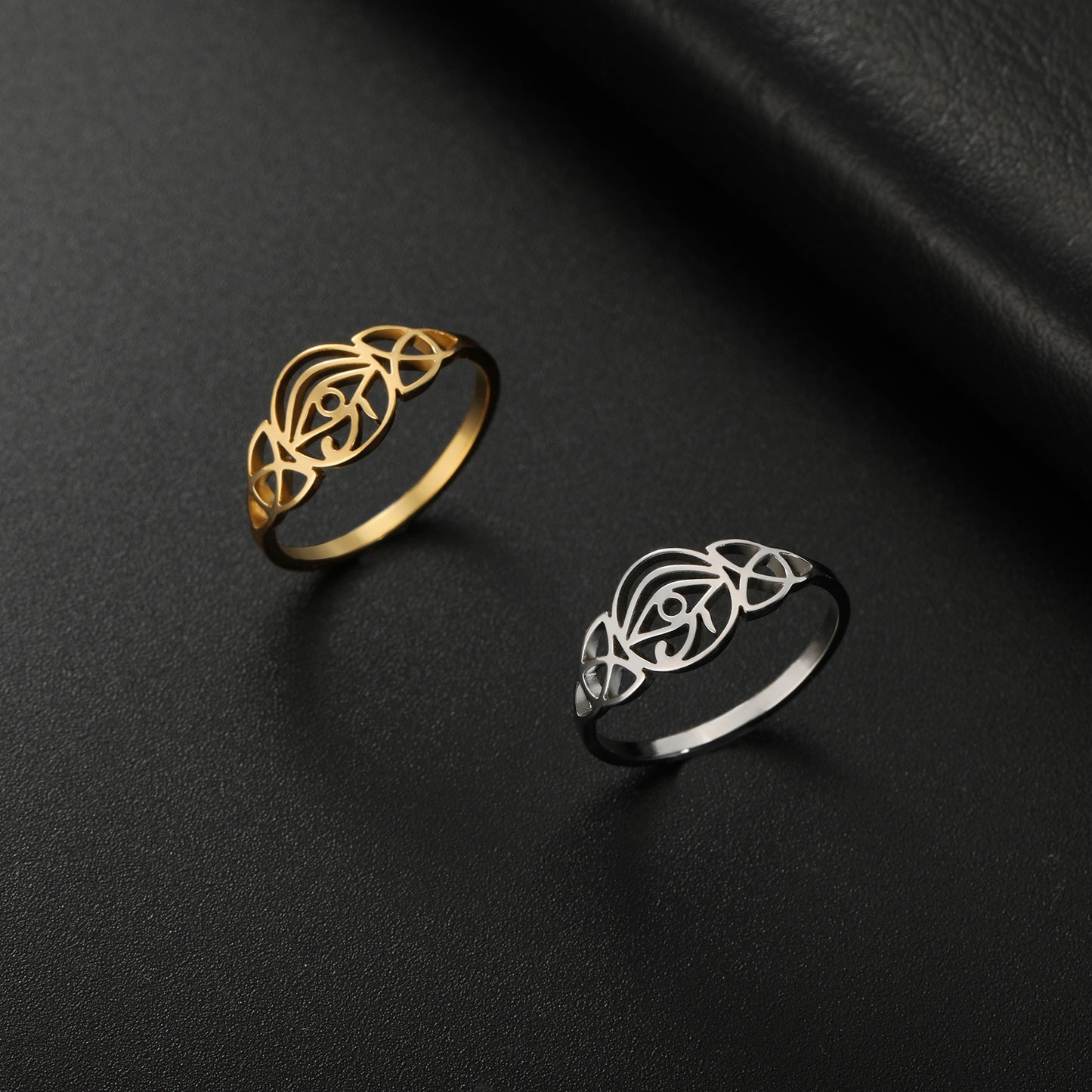 Celtic Eye of Horus Ring