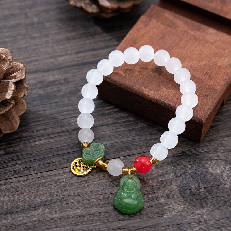 Jade Bliss Buddha Protection Bracelet