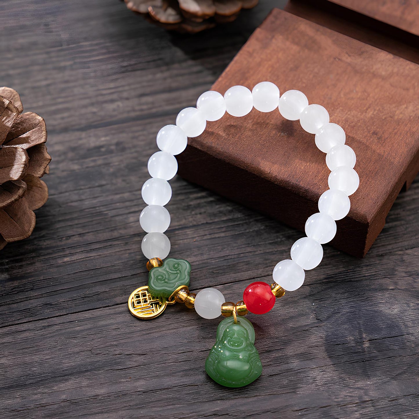 Jade Bliss Buddha Protection Bracelet