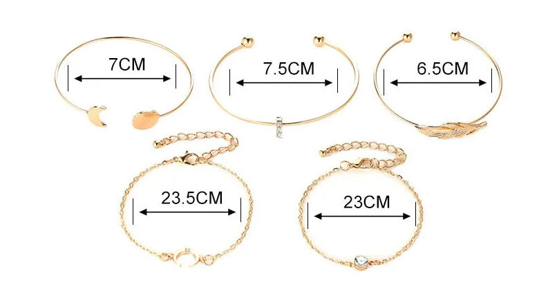 Enchanted Five Bracelets Collection