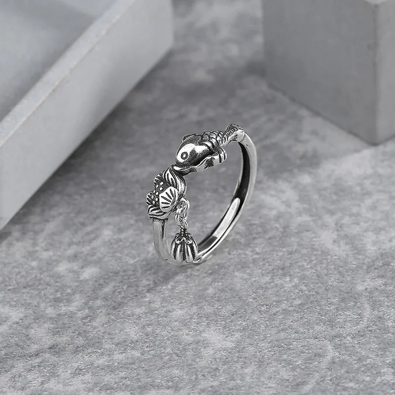 Lotus Tranquil Grace Koi Ring