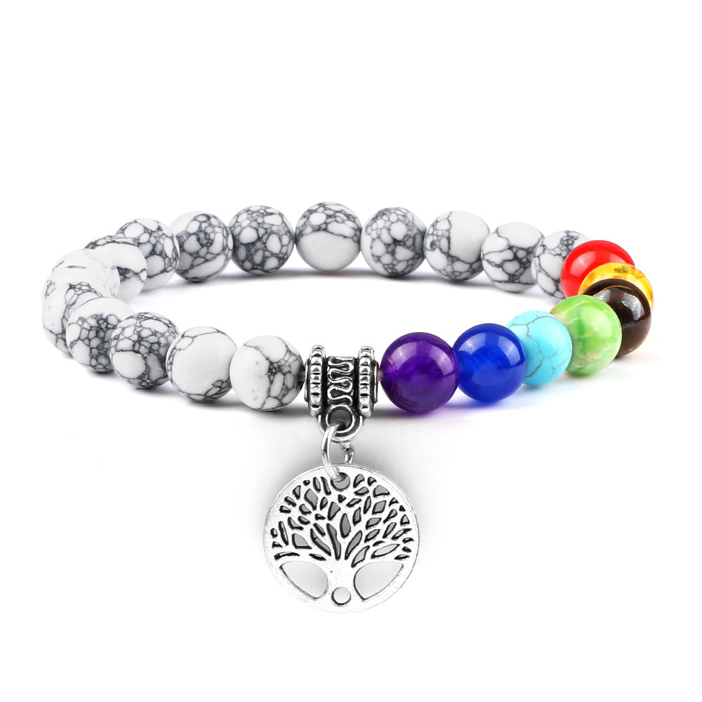 Sacred Balance Tree of Life 7 Chakra Bracelet