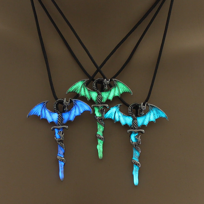 Glowfang Dragonblade Necklace