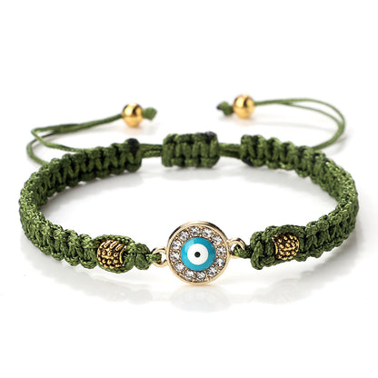 Guardian Elegance Braided Evil Eye Bracelet