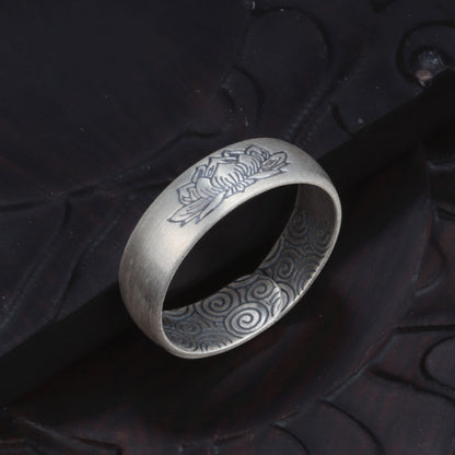 Sacred Flow Koi Silver Ring