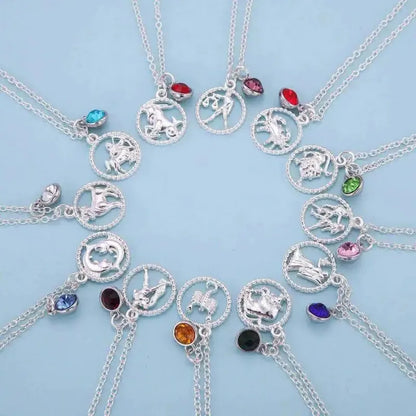 Celestial Harmony Zodiac Crystal Necklace