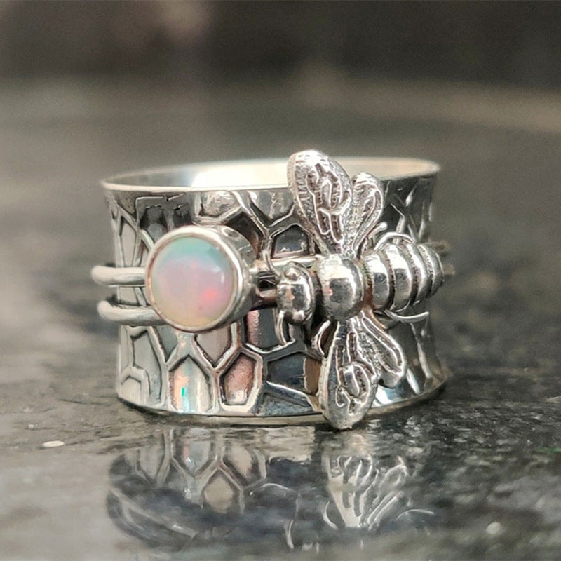 Celestial Moonstone Harmony Ring