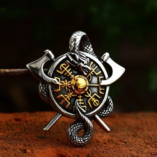 Jörmungandr’s Warshield Pendant