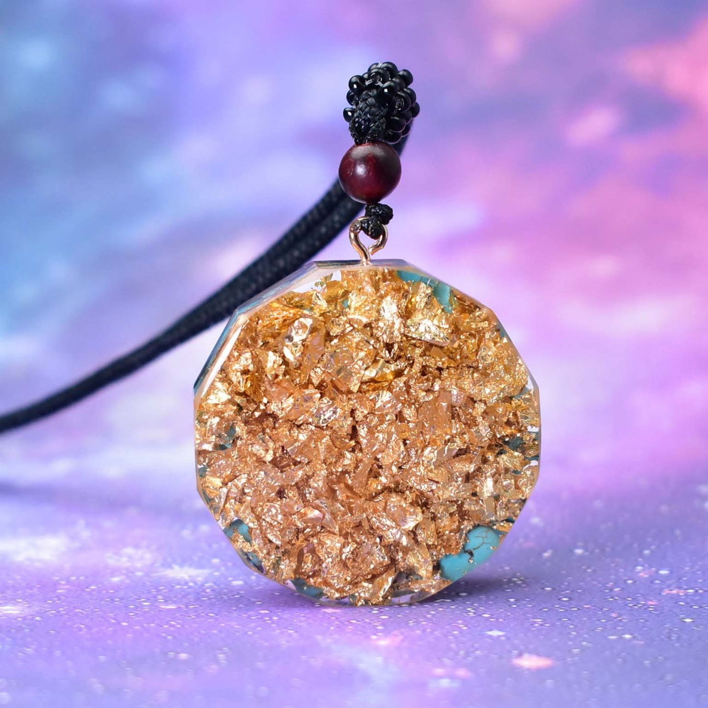 Metatron's Cube Crystal Turquoise Necklace