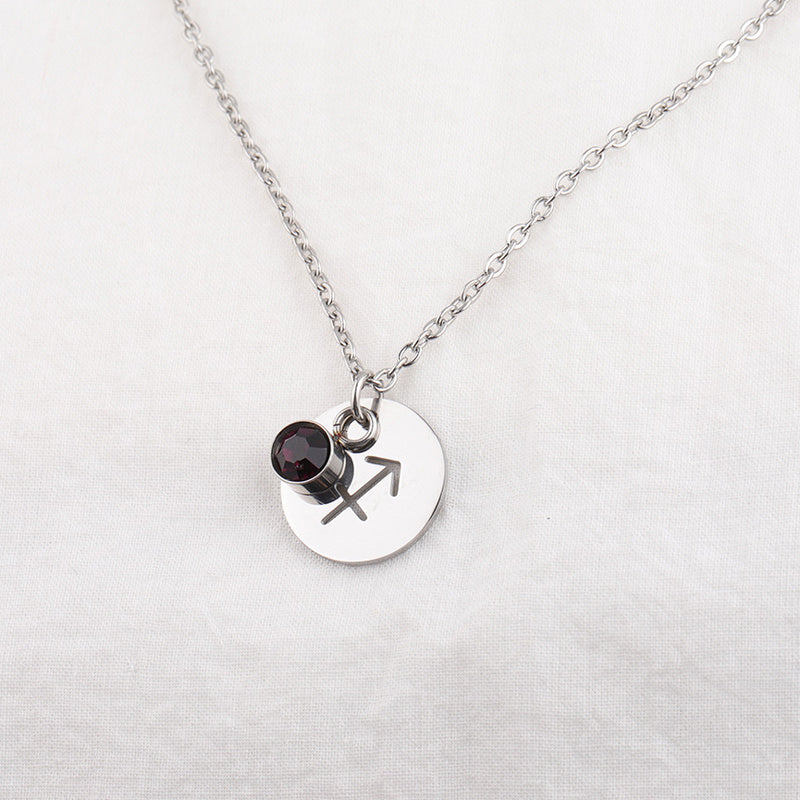 Balance Zodiac Crystal Necklace