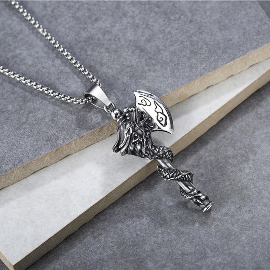Drakebound War-Axe Necklace