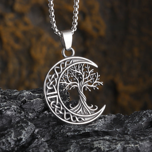 Crescent Tree of Life Necklace