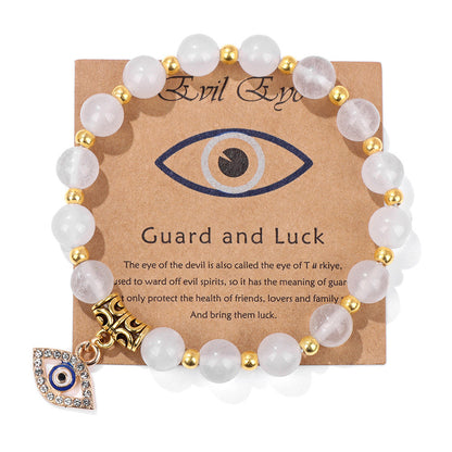 Amethyst Guardian Evil Eye Bracelet