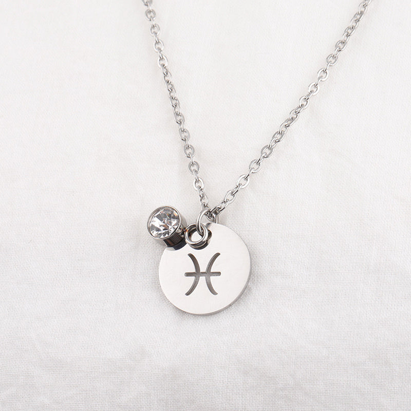 Balance Zodiac Crystal Necklace