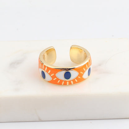 Aqua Evil Eye Guardian Ring