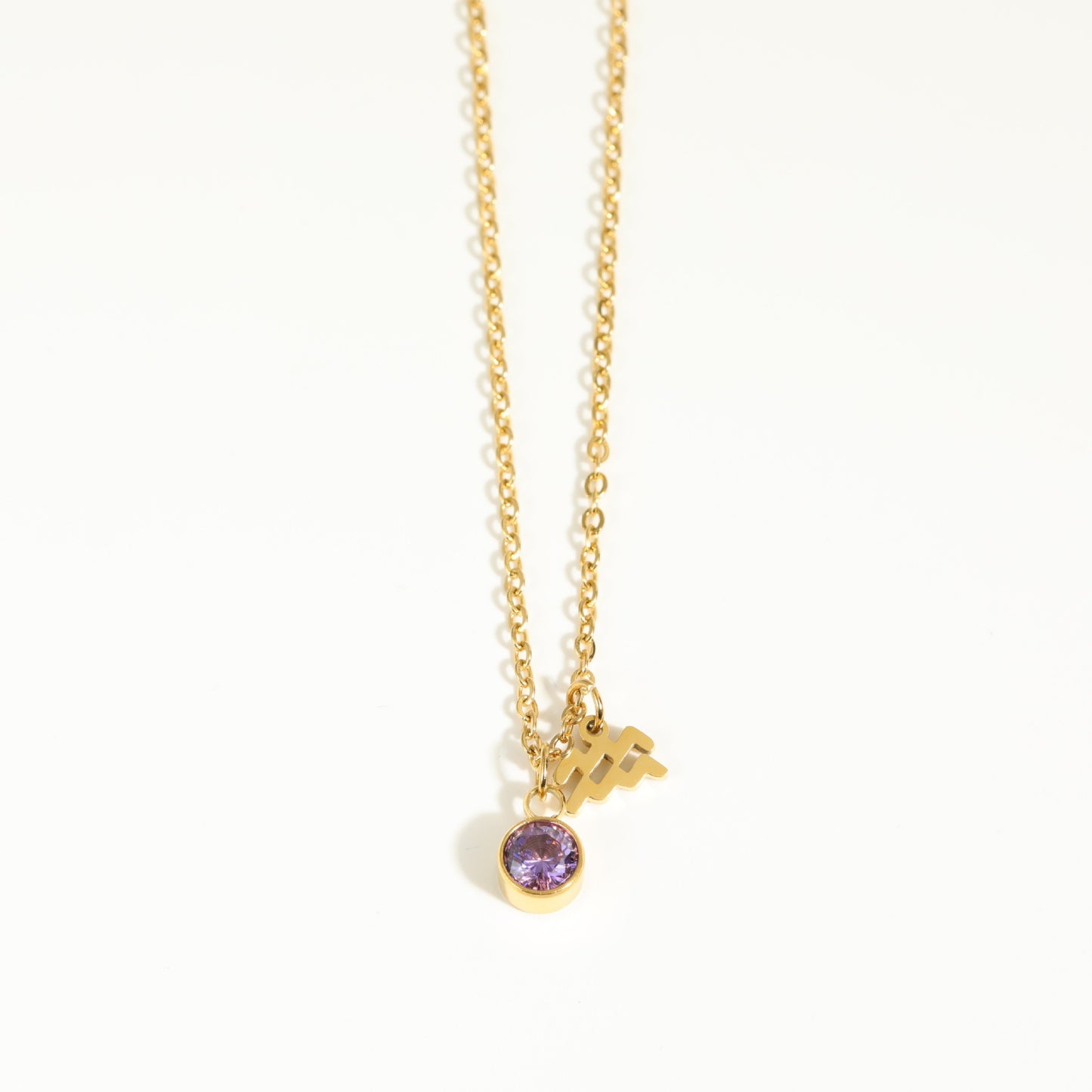 Zodiac Harmony Birthstone Necklace