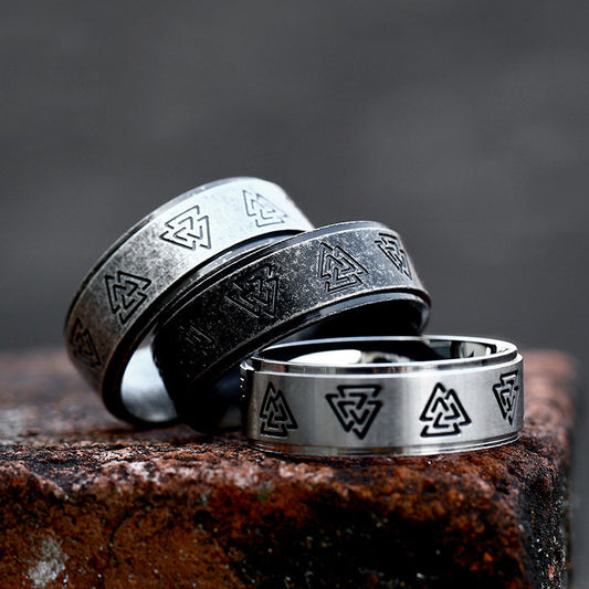Odin's Oath Valknut Ring
