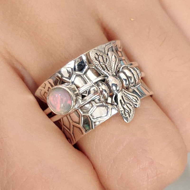 Celestial Moonstone Harmony Ring