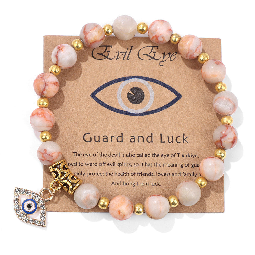 Amethyst Guardian Evil Eye Bracelet