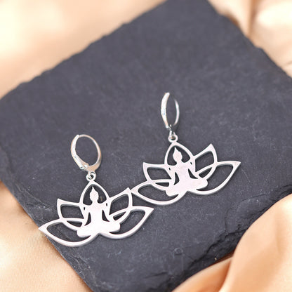 Lotus Meditation Earrings