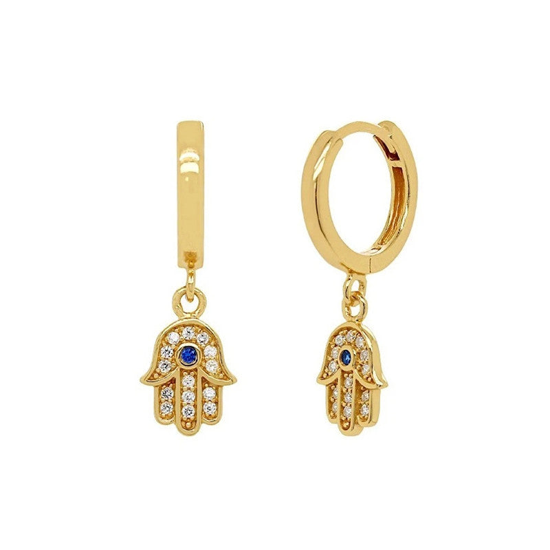 Sacred Protection Hamsa Earrings