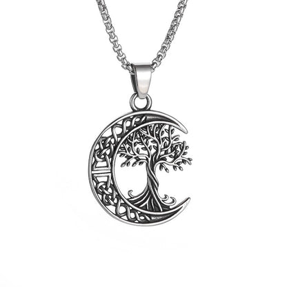 Crescent Tree of Life Necklace