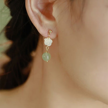 Jade Blossom Serenity Earrings