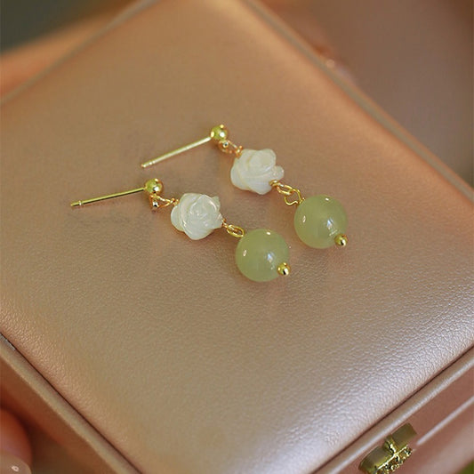 Jade Blossom Serenity Earrings