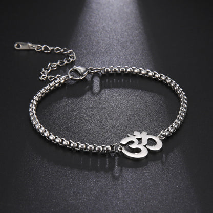 Lunar Harmony Om Bracelet