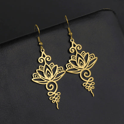 Mystic Lotus Flower Earrings