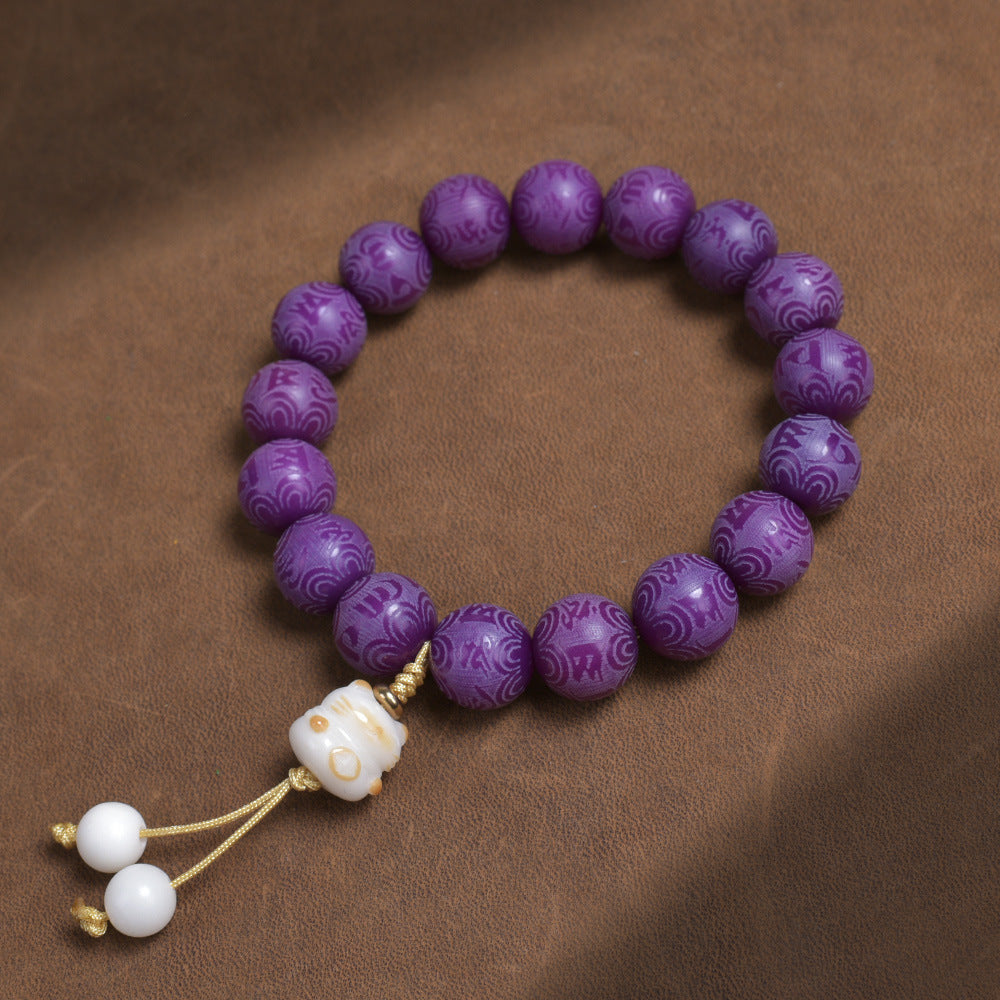 Sacred Lotus Amethyst Bracelet